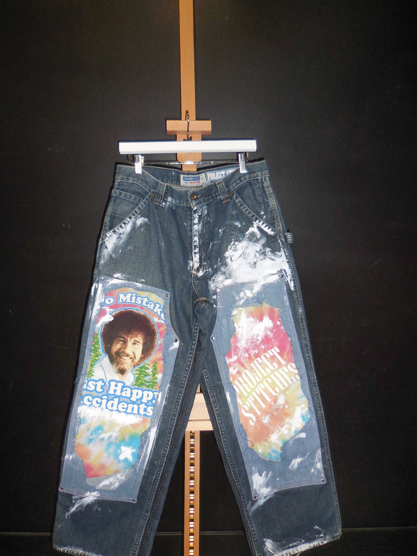 Distressed Graphic Carpenter Jeans Size 32