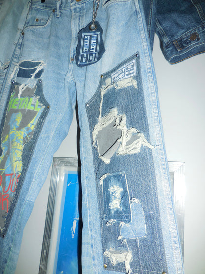 Distressed Double Knee Jeans 32x30