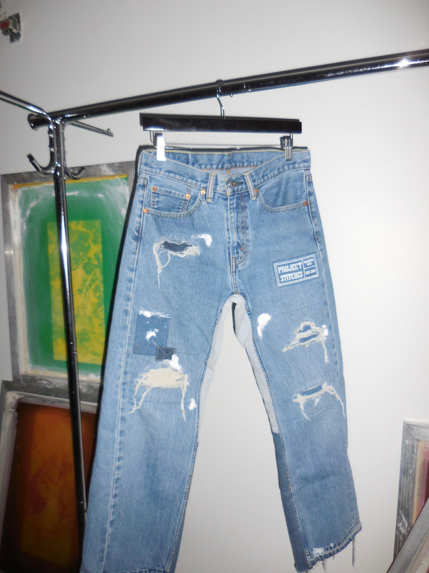 Distressed and Repaired Denim Size 31x30