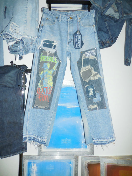 Distressed Double Knee Jeans 32x30